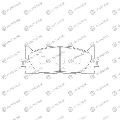 D2270H nres PADS rau TOYOTA Camry Acv41