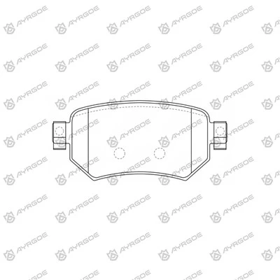PN0673 Nres PADS rau VW Passat 3A2
